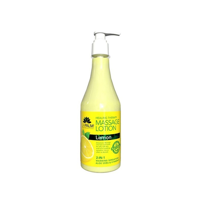 LA PALM HEALING THERAPY MASSAGE LOTION LEMON 2 IN 1- 240ML