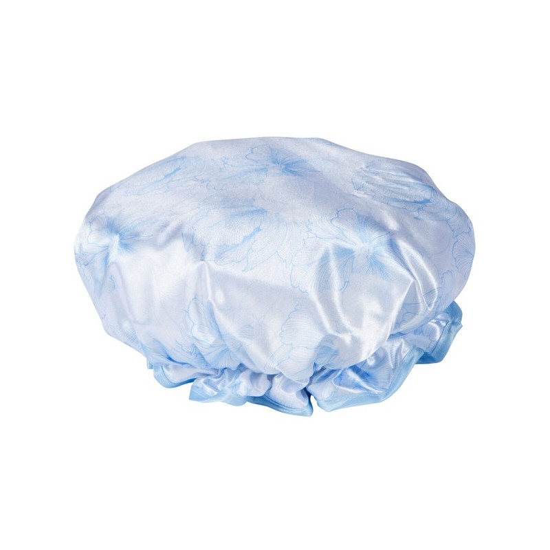 CALA SHOWER CAP & HAIR TURBAN SET BLUE FLORAL